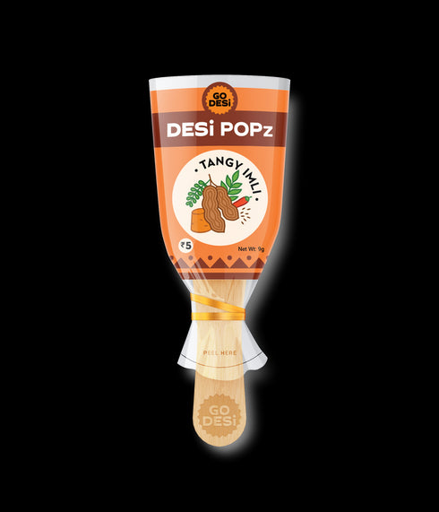 GO DESi Popz Tangy Imli Pop | Tamarind & Jaggery Candy